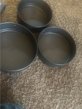 Non-Brand Black Round Springform Bakeware Set - 3 Piece